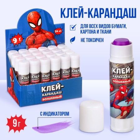 PVP 9 g adhesive pencil, with an indicator, spider man