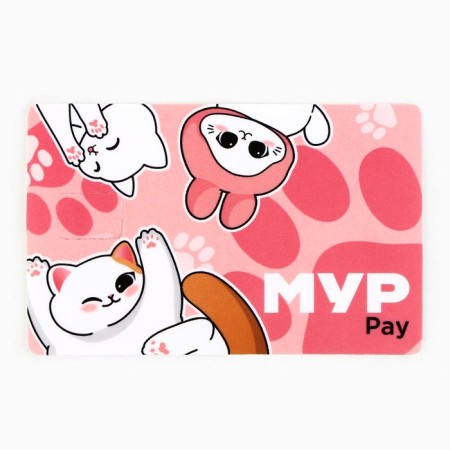 Stick on a bank card "Moore Pay", 8.5 x 5.4 cm-1