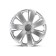 Wheel caps Autoprofi R15, PP plastic, adjusting rim, metallic, 370 mm, 4 pcs