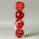 Set of balls plastic D-5.5 cm, 4 pcs "New Year's fun" cones geometry, red