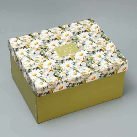 Gift folding box, packaging, “chamomile”, 31.2 x 25.6 x 16.1 cm cm-1