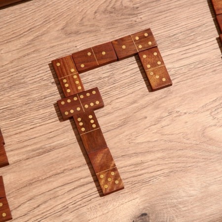 Game table "Domino" 25x7.5x5 cm, tree shisham-6