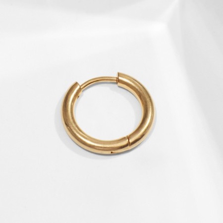 Piercing in the ear "Ring" Classic, d = 12 mm, color gold