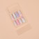Falbled nails “Leaflets”, 12 pcs, with adhesive plates, ballerina shape, multi -colored