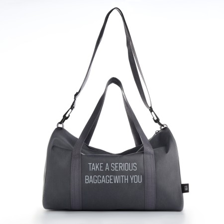 Road bag, textura, small size, color gray