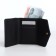 Women's wallet on the button, black color