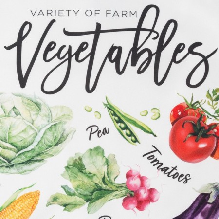 Kitchen towel "Vegan" 40x73 cm, 100% cotton, sarzha 190 g/m2-3