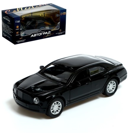 Metal machine Limo, 1:32, inertia, light and sound, black color