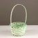 Wicker basket, d16x10xh32cm, green, bamboo