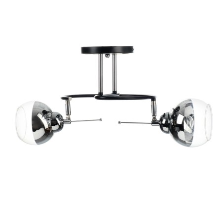 Redo chandelier 2he27 40W Black-chromium 45x30x28 cm-5
