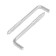 Scurop-Kostle, tundra, white zinc, 5x75 mm, 10 pcs