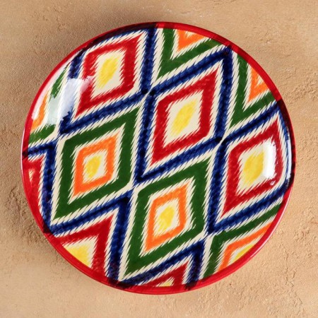 Largan Rishtan ceramics "Atlas", 25 cm, multi -colored-1