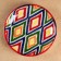 Largan Rishtan ceramics "Atlas", 25 cm, multi -colored