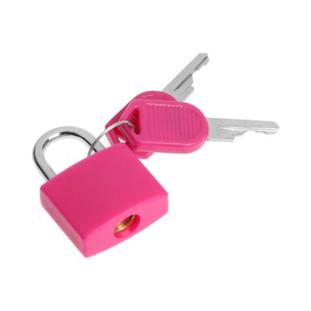 The castle of a hinged suitcase, small, pink