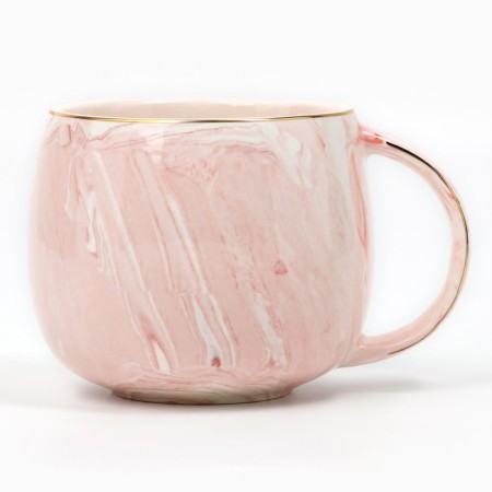 Ceramic mug "Mom as buttons", 350 ml, pink color-1