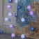 Garland "thread" 5 m with nozzles "gray-pink", IP20, transparent thread, 20 LED, white glow, 220 V