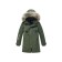 Winter park for a boy, height 140 cm, khaki color