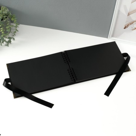 Photo album Brauberg Black, size 21x30 cm, 40 black sheets-5