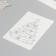 Plastic stencil "Christmas tree with toys", size 16x24 cm