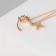 Kaffing Earrity Two Stars, white color in gold