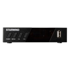 Ресивер DVB-T2 Starwind CT-140 черный