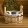 Gang of linden, 6 liters, stainless insert, "Russian patterns"