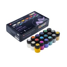 Acrylic paint, set of 18 colors x 20 ml, ZHK Decola Matt, matte, 143412150