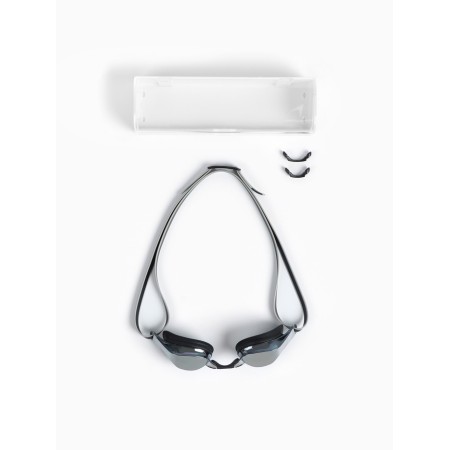 ONLYTOP swimming glasses, a set of nasal jumpers, black, mirror-3