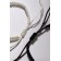 Bracelets "Demetrons" yin-yang, thick thread, black and white color