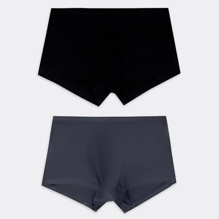Set of men's panties boxers (2 pcs), graphite/black color, size 52 (xl)-2
