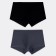 Set of men's panties boxers (2 pcs), graphite/black color, size 52 (xl)