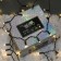 Garland "Curtain" 2 × 1.5 m, IP65, UMS, dark thread, 360 LED, glow warm white, white flicker, 220 V