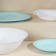 Dining Luminarc Carine Light, glass ceramic, 19 objects, white and turquoise color