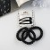 Hair set "Gloria Style" (3 gum 5.5 cm, 2 invisibility 5 cm) black