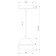 Suspended accent Elektrostandard, DLS023 LED 9 W, 100X100X900 mm, IP20, white, silver color