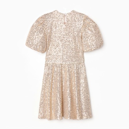 Платье нарядное для девочки KAFTAN размер 34 (122-128 см), золотой-11