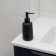Magma liquid soap dispenser. Moroshka, 7x7x17.8 cm, black color