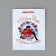 New Year's Gift Laminated Package “Happy New Year”, bullfinches, MS 18 x 23 x 8 cm, New Year