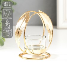 Summary metal, glass per 1 candle 