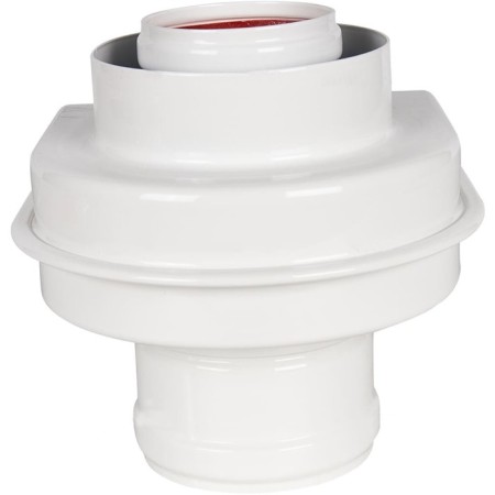 The chimney element Rommer RCA-8080-240002, adapter monobl., D = 80/80mm, sleeve d = 60mm, l = 50mm-2