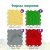 Modular massage rug orthodon, set "Bogatyr"