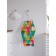 Apron kitchen with a photo print "Pattern with triangles", adjustable, size OS