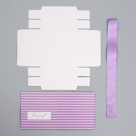 Gift folding box, packaging, "Present", 15 x 15 x 15 cm-7