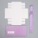 Gift folding box, packaging, "Present", 15 x 15 x 15 cm