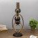 Summary Metal for 3 candles "Dark Knight" black matte with gold 21x38x15 cm