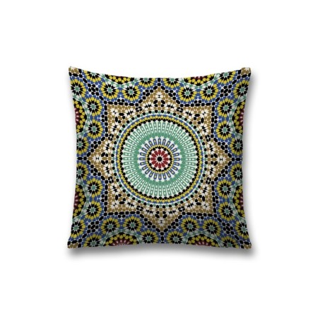 Decorative pillowcase "Color ornament", on a zipper, size 45x45 cm