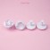A set of plunger of confectionery shares "New Year's mood", 4 pcs, plastic, white