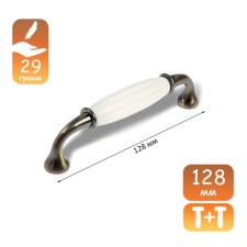 Cappio RSC012, plastic, m/o 128 mm sloping handle, bronze color