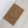 Rug of the harassment shade "Stones", without a edging, 38 × 58 cm, beige color