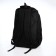 Youth backpack from textiles, 2 parts with lightning, 4 pockets, black color